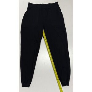 SPANX Black Perfect Jogger Pants Womens Size L Elastic Waist Pockets Relaxed Fit